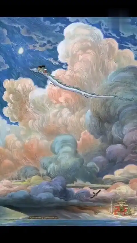早稻画的千与千寻海报,从草稿到成稿的创作全过程,被国内插画圈封神的插画家千与千寻画画画
