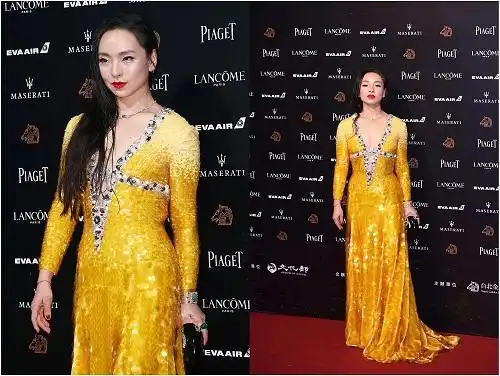 曾美慧孜为夺奖有多拼红毯造型大胆吸睛,曾为演戏不惜吃胖30斤
