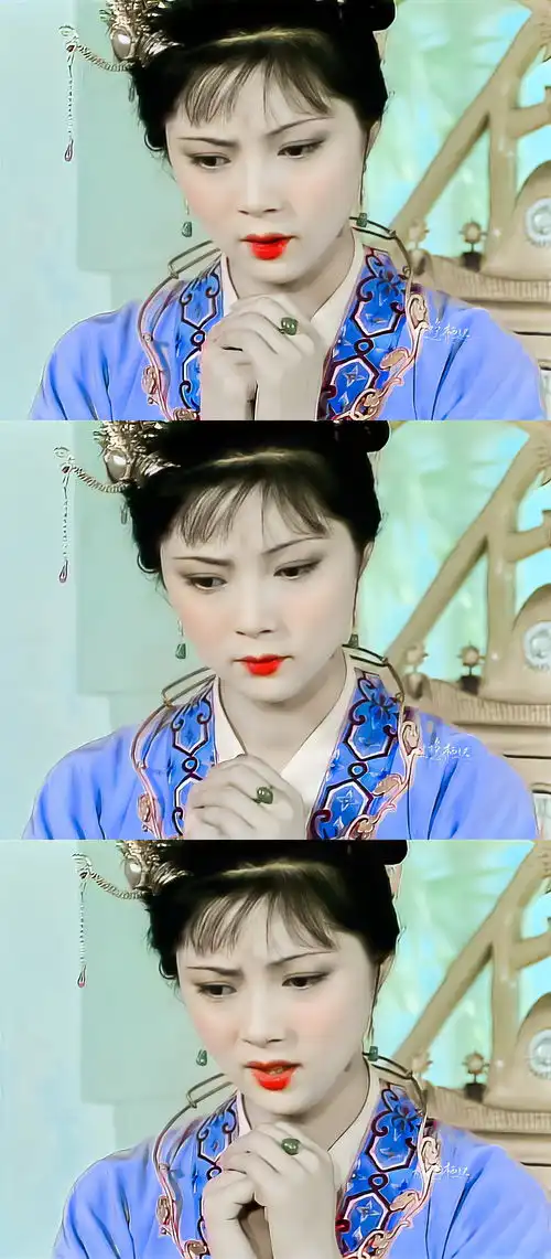 87版红楼梦薛宝钗张莉生日至今未婚影迷发红楼梦剧照为其庆生