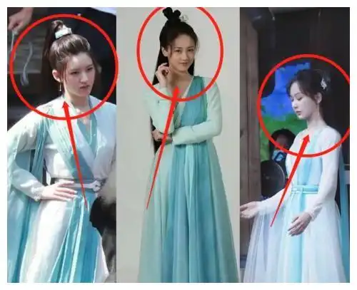 杨紫成毅新剧路透曝光,同框cp感十足,女方的妆发造型却神似璇玑
