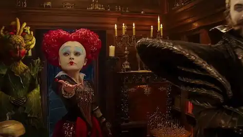 爱丽丝梦游仙境2红心皇后索要礼物,看到礼物后竟脸色大变,动画电影
