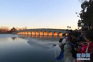 颐和园十七孔桥现金光穿洞美景
