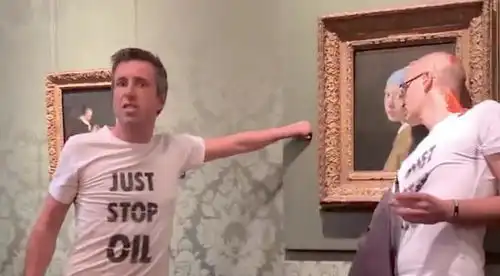 试图破坏戴珍珠耳环的少女,3名环保组织成员被捕