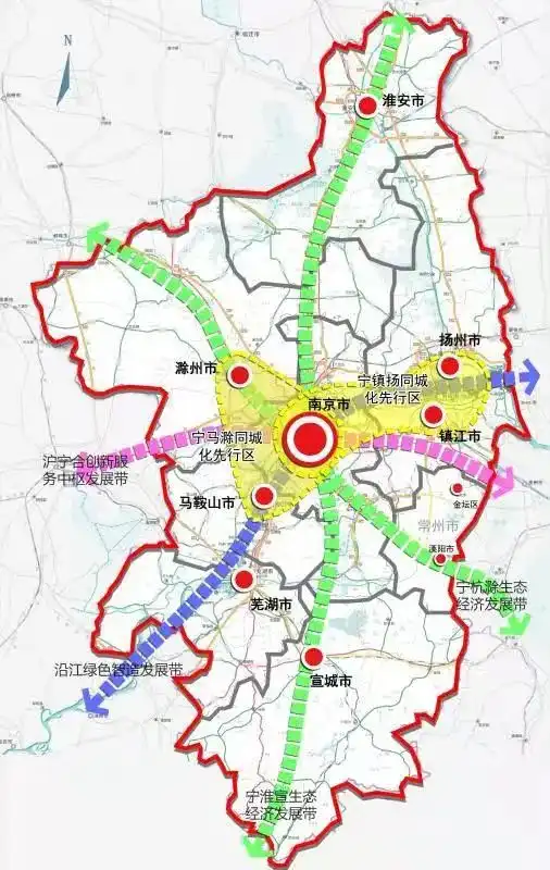 5大国家级都市圈的空间格局与发展对比宁福成长西
