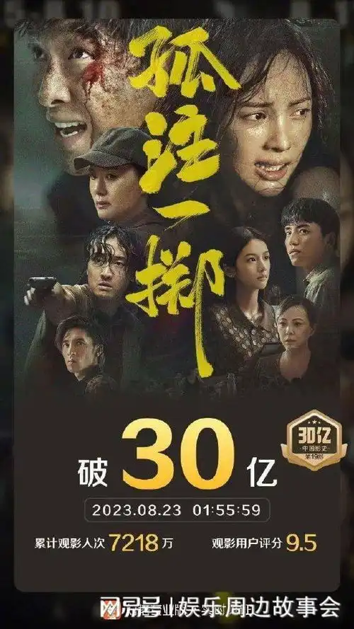 中国影史惊人成绩孤注一掷,票房飙破30亿,创下新高

