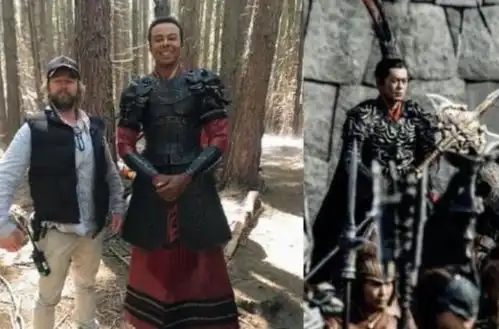 真三国无双拍摄现场照曝光,古天乐的替身是个黑人
