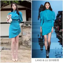 iu李知恩德鲁纳酒店造型美哭了,高品位穿搭,收获大片宅男