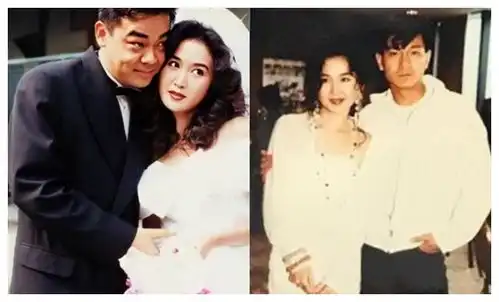 54岁温碧霞晒旧照清纯可人,与刘青云贴面抱,被刘德华亲昵搂肩