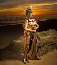 神奇女侠希波吕忒女王cos高贵优雅美腿吸睛