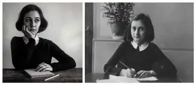 安娜丽丝模仿安妮日记的作者安妮弗兰克(网页截图)
