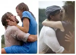 加情侣重现经典电影场景拍个性订婚照
