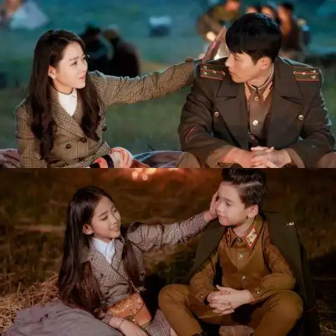 爱的迫降儿童版还原经典场景,造型表情超到位
