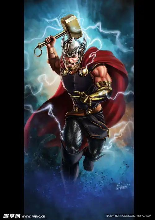 复仇者联盟雷神cg同人形象壁纸设计图
