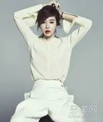 星星刘仁娜最新写真长发披肩秀性感美背