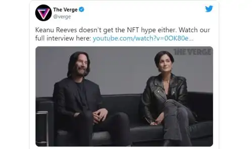 黑客帝国主题nft发售,主演却不感兴趣