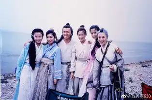 组图小昭陈秀丽再晒倚天片场照众演员笑容灿烂感情好