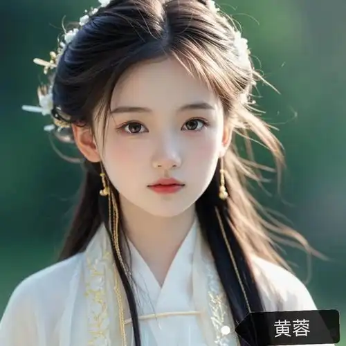 用ai生成射雕英雄传主要人物样貌,韩小莹简直美出天际
