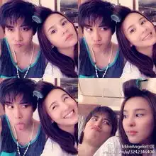 泰版浪漫满屋靓丽男女主囧抽合影
