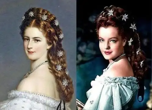 苏提达模仿王室美人茜茜公主,经典钻石星星头饰,她戴上美翻了