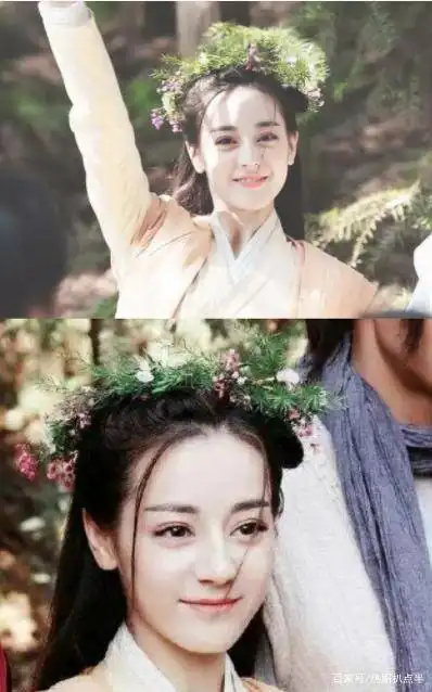女星的头戴花环造型,刘亦菲将满天星戴在头上,唐嫣帽子上加花环