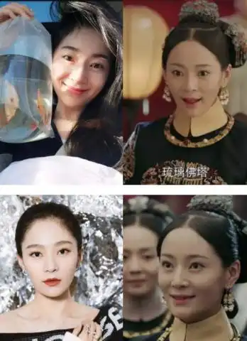 延禧攻略真的是网红脸照妖镜,离开滤镜美颜他们都长这样
