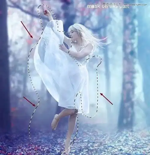 ps教程合成梦幻唯美的森林仙子场景
