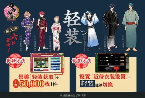 刀剑乱舞online轻装第三弹实装3倍经验应援文久土佐藩
