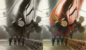 瑞典女艺术家给经典黑白照片上色