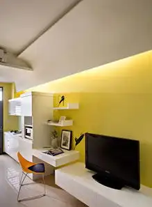 36平鲜黄小复式蜗居一族的理想小家
