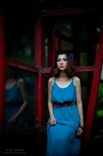 h.m摄影蓝色妖姬
