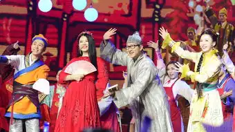 柳岩亮相江苏元宵晚会李湘扮老板娘显富态