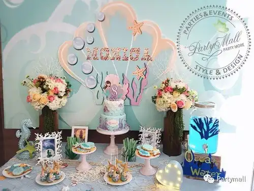 littlemermaids8thbirthdayparty莫妮卡的美人鱼主题8岁生日派对
