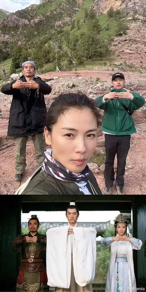 组图刘涛晒与胡歌陈龙合照三人同框梦回琅琊榜