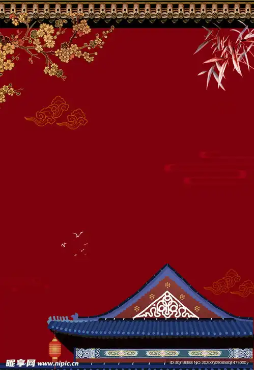 喜庆中国风宫廷风红色海报设计图psd分层素材psd分层素材