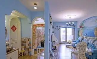 工薪阶层小年轻的地中海风格蜗居满满的蓝色海洋味道