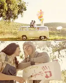 婚纱照平淡无奇那就融入唯美的电影情节吧