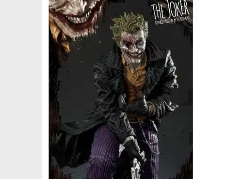 prime1studiodc漫画leebermejo黑暗风格joker小丑雕像
