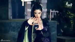 花千骨曝蒋欣剧照红唇紫衣邪气十足组图
