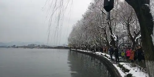 杭州下的认真的雪,断桥残雪真是美哭了,百万人西湖现场狂刷雪景