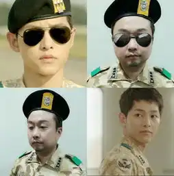 韩国笑星都在模仿太阳的后裔里的刘时镇
