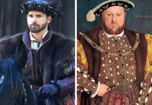 13位皇室成员的影视剧照与在现实生活中的样子对比图
