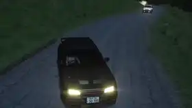 头文字d公路传说三场比赛ae86秋名山车神排水渠入弯