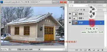 ps打造飘起来的房子飞屋环游记合成教程