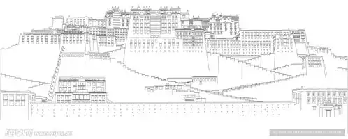 ai矢量布达拉宫设计图