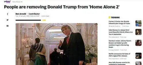 网友请愿删除特朗普客串小鬼当家2镜头日子难过
