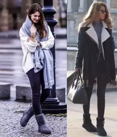 戏味时尚寒冬温暖小胖丁,雪地靴也可以时髦到底