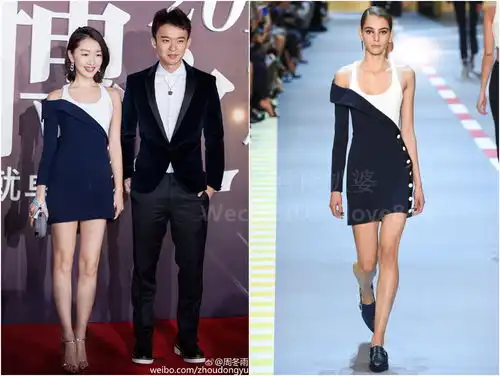 高定穿不停的景甜,这次竟穿了周冬雨同款的平价山寨版连衣裙