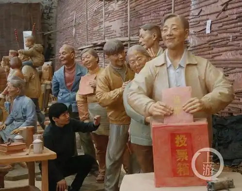 百年巨变雕塑作品展在国家博物馆开展川美7组主题雕塑参展