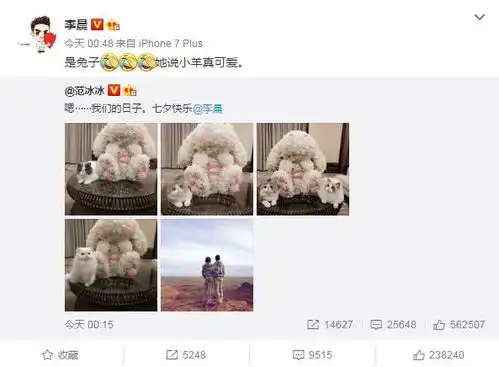 范冰冰凌晨高调告白李晨上热搜,所以今年七夕的热潮是玩p图