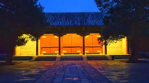 灯光照古建,颐和园景观灯亮起,夜景太美了
